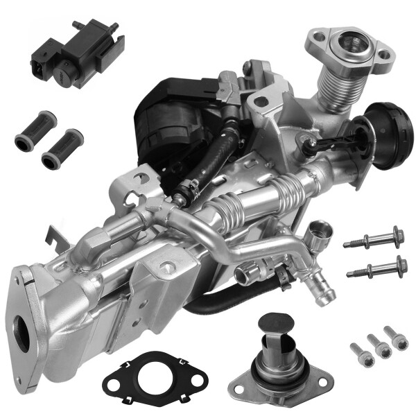 EGR Module electric with pipe socket PARTSTEC suitable for BMW 5 Series