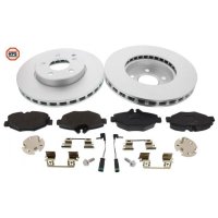 Brake set disc brake front MAPCO for MERCEDES E-CLASS