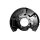 Spray Plate Brake Disc front axle right METZGER for TOYOTA HILUX