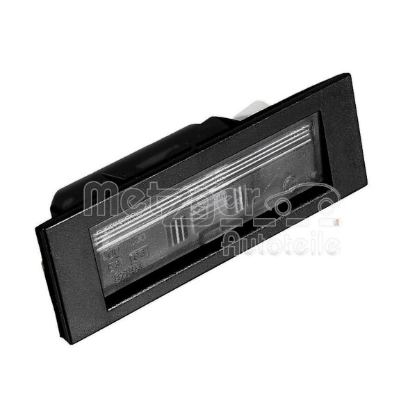 Licence Plate Light right W5W crystal clear with Bulb METZGER for FIAT 500L