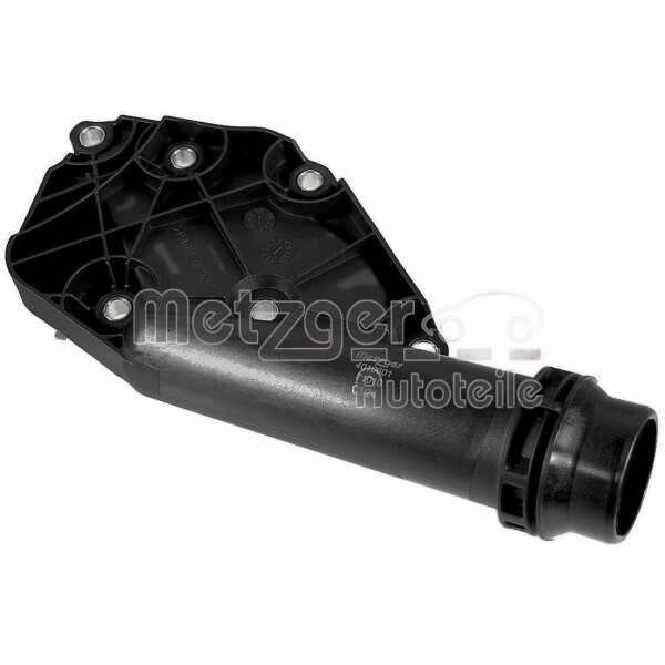 Kühlmittelflansch mit Dichtung Kunststoff METZGER für u.a. AUDI A6