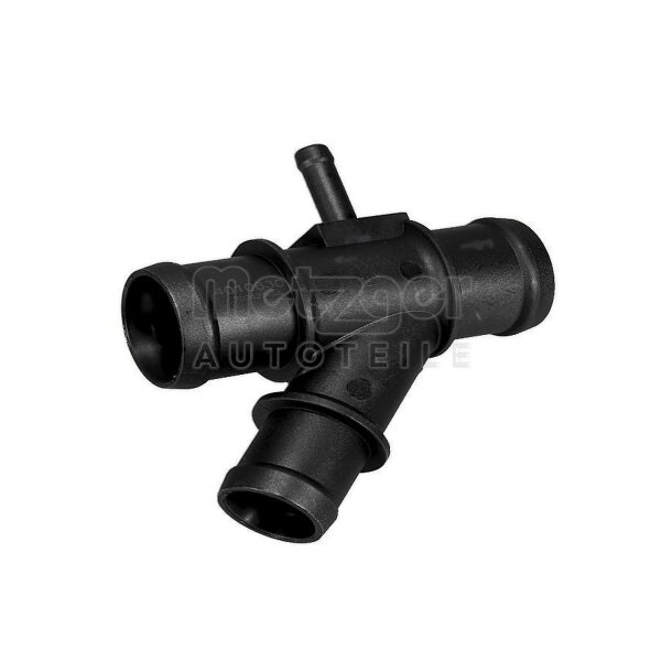 Coolant Flange left plastic METZGER suitable for e.g. AUDI A3