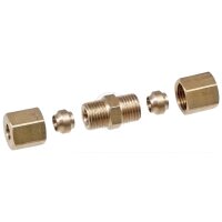 Brake line adapter hydraulic pressure universal 3 8x24...