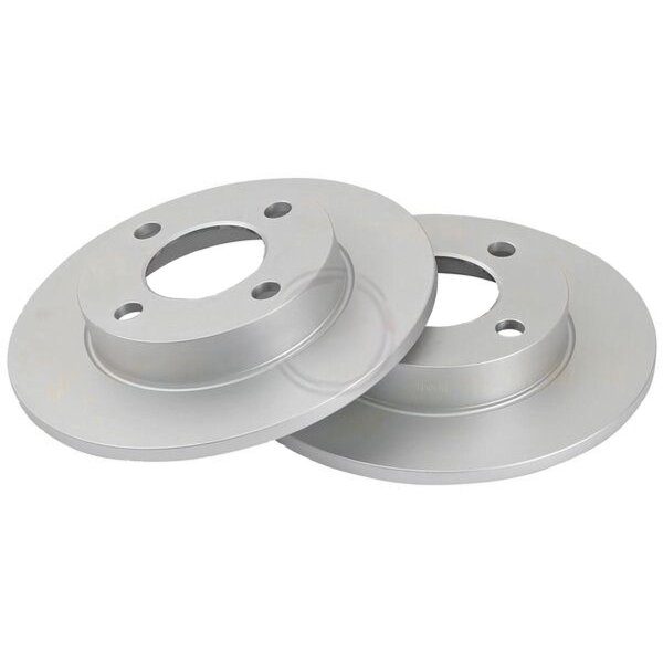 2 brake discs fully non-ventilated Ø 245 mm 10 mm A.B.S. for AUDI 80 and others