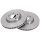2 brake discs ventilated Ø 281 mm 26 mm A.B.S. for e.g. ALFA ROMEO 164
