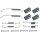 Accessory set brake shoes Ø 200 mm A.B.S. suitable for e.g. MAZDA 2