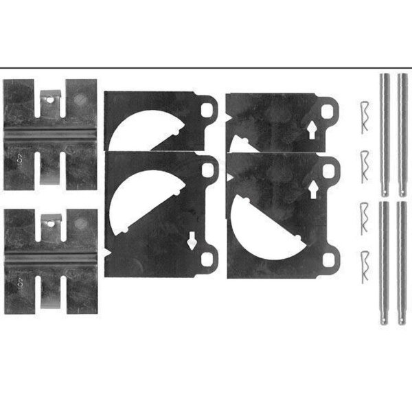 Accessory set disc brake pad A.B.S. suitable for e.g. VW TRANSPORTER