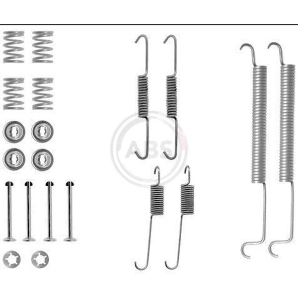 Accessory kit brake shoes rear ABS for CITROËN BERLINGO BERLINGO FIRST