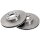 2 brake discs ventilated Ø 285 mm 21 mm A.B.S. for ROVER 800 and others