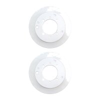 2 brake discs full Ø 262 mm 10 mm A.B.S. for...