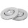 2 brake discs ventilated Ø 308 mm 28 mm A.B.S. for RENAULT ESPACE and others
