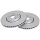 2 brake discs ventilated Ø 320 mm 28 mm A.B.S. for RENAULT GRAND and others
