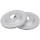 2 brake discs ventilated Ø 272 mm 22 mm A.B.S. for SUZUKI SWIFT