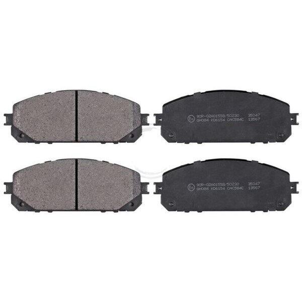 Brake pad set without wear sensor 17.5 mm A.B.S. for JEEP CHEROKEE and others