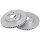 2 brake discs ventilated Ø 280 mm 23 mm A.B.S. for HYUNDAI i30 and others