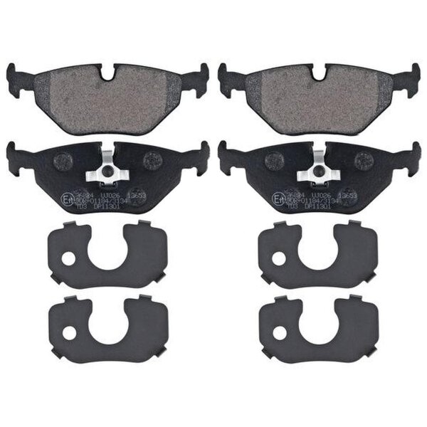 Brake pad set for wear warning indicator 16.5 mm A.B.S. for BMW 3 Series