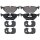 Brake pad set for wear warning indicator 16.5 mm A.B.S. for BMW 3 Series