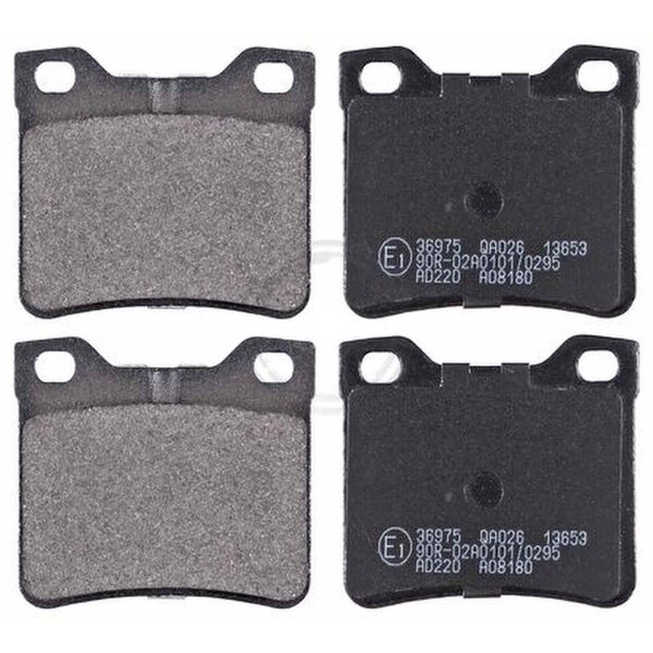 Brake pad set without wear sensor 16 mm A.B.S. for PEUGEOT 406 and others