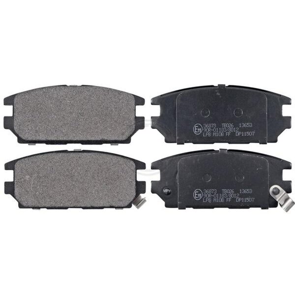 Brake pad set with wear warning 15 mm A.B.S. for e.g. MITSUBISHI SPACE