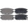 Brake pad set with wear warning 15 mm A.B.S. for e.g. MITSUBISHI SPACE