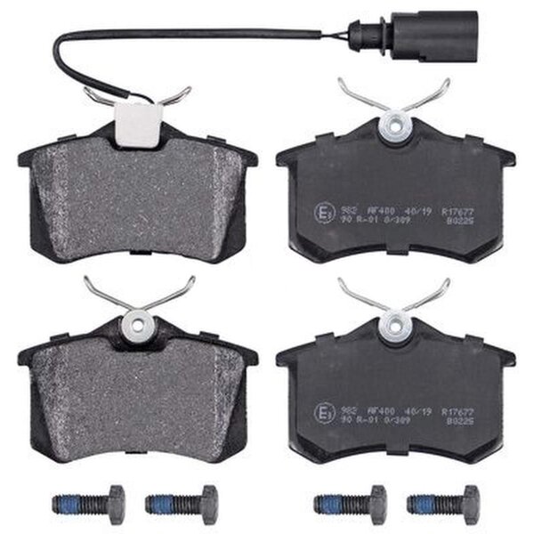 Bremsbelagsatz mit integriertem Verschleißsensor 17 mm A.B.S. für u.a. VW SHARAN