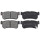 Bremsbelagsatz mit Verschleißwarnung 15,5 mm A.B.S. für u.a. SSANGYONG KORANDO