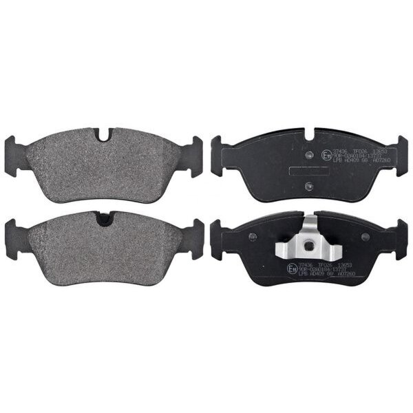 Brake pad set for wear warning indicator 17.6 mm A.B.S. for BMW 1 Series