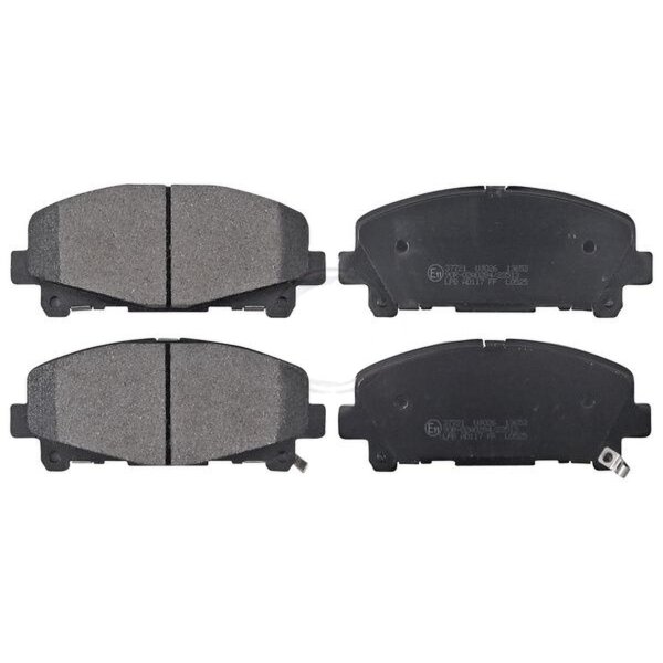 Brake pad set with wear warning 17 mm A.B.S. for HONDA ACCORD and others