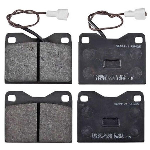 Brake pad set with wear sensor 15 mm A.B.S. for TALBOT 1307-1510 and others
