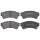 Bremsbelagsatz mit akustischer Verschleißwarnung 17,5 mm A.B.S. für u.a. MAZDA 6