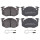 Brake pad set incl. wear warning contact 15 mm A.B.S. for e.g. RENAULT TWINGO