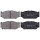 Brake pad set with acoustic wear warning 15 mm A.B.S. for SUZUKI SWIFT