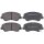 Brake pad set with wear warning 17.2 mm A.B.S. for KIA STONIC and others