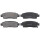 Brake pad set with wear warning 18.2 mm A.B.S. for CHEVROLET and others