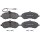 Brake pad set with wear sensor 18.1 mm A.B.S. for CITROËN JUMPY and others