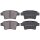 Brake pad set without wear sensor 16.5 mm A.B.S. for CITROËN C4 and others
