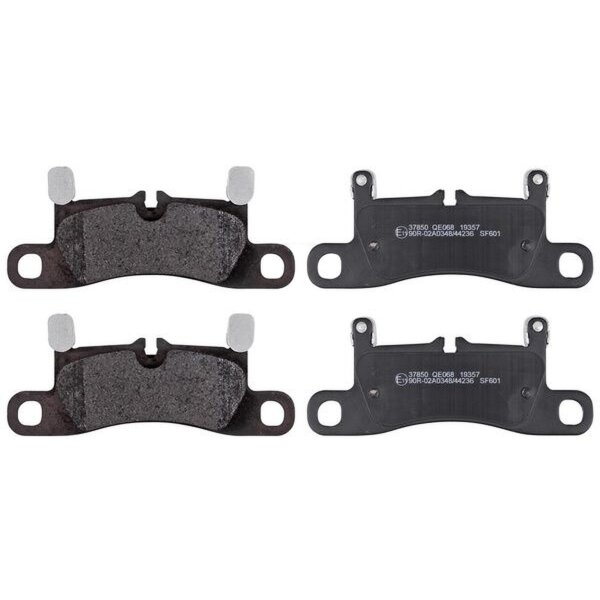 Brake pad set for wear warning indicator 17 mm A.B.S. for PORSCHE CAYENNE