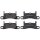 Brake pad set for wear warning indicator 17 mm A.B.S. for PORSCHE CAYENNE