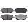 Brake pad set with wear warning 19.5 mm A.B.S. for TOYOTA VERSO and others