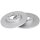 2 brake discs full Ø 268 mm 12 mm A.B.S. for PEUGEOT 308 and others