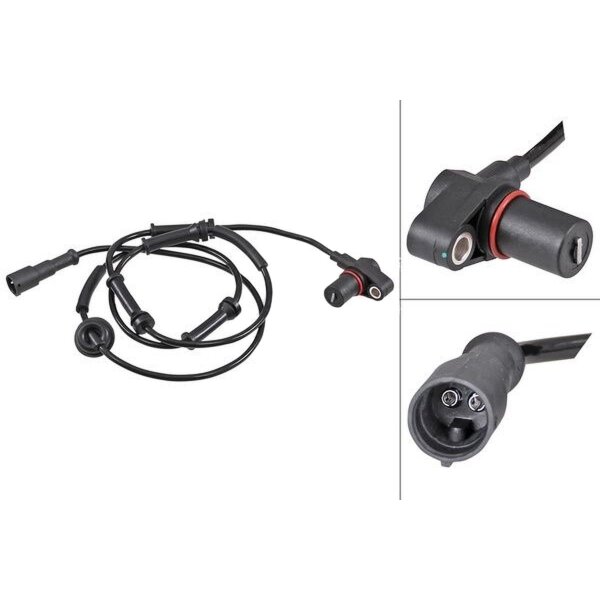 Sensor Raddrehzahl passiv 1.290 mm Kabel A.B.S. für u.a. SSANGYONG KORANDO