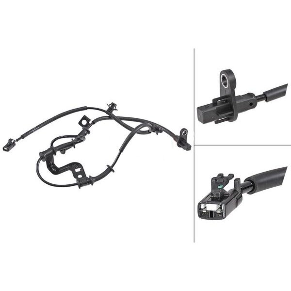 Wheel speed sensor active sensor 1.070 mm cable A.B.S. for e.g. KIA CEED