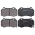 Brake pad set with wear warning 15.3 mm A.B.S. for e.g. MAZDA MX-5