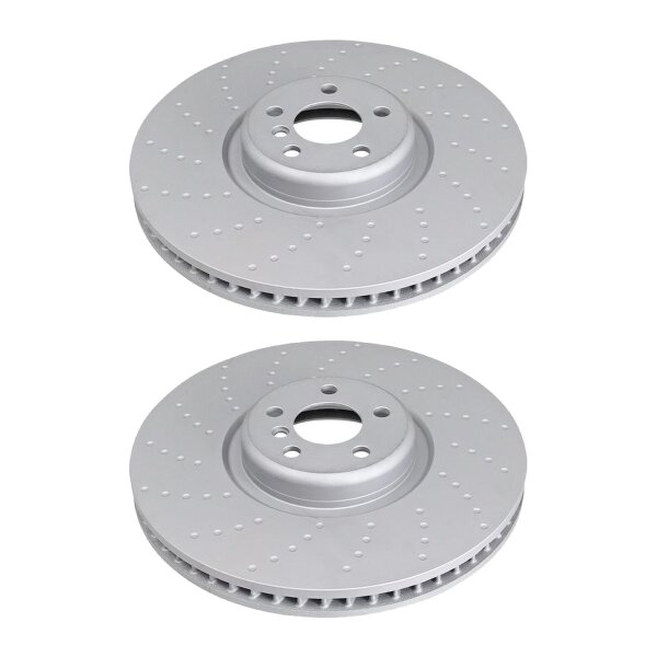 2 brake discs perforated ventilated Ø 395 mm 36 mm A.B.S. for BMW 5 series