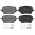 Brake pad set without wear warning 17.2 mm A.B.S. for e.g. MB A-CLASS