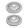 2 brake discs two-piece brake discs Ø 370 mm 34 mm A.B.S. for e.g. AUDI A3