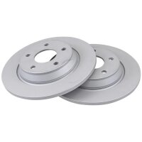 2 brake discs full Ø 271 mm 11 mm A.B.S. for FORD...