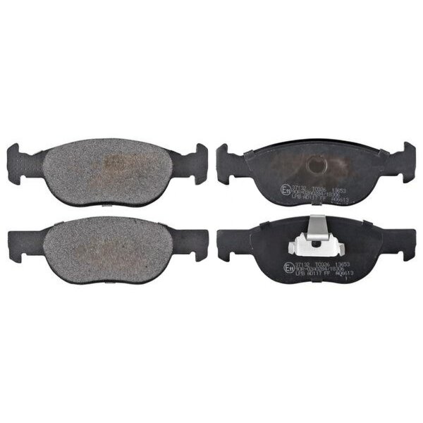 Brake pad set without integrated wear sensor 18 mm A.B.S. for e.g. LANCIA Y