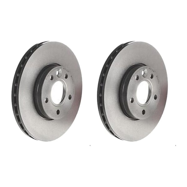 2 brake discs ventilated Ø 278 mm 25 mm BREMBO for FORD FOCUS and others