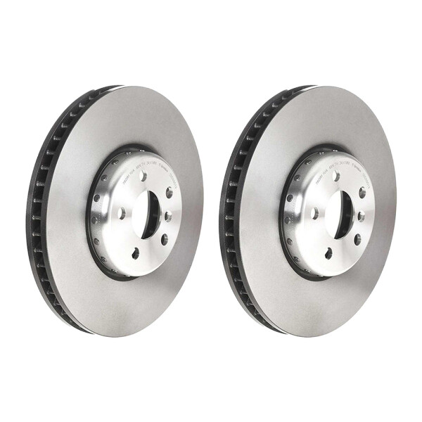 2 brake discs Ø 348 mm 36 mm coated BREMBO for BMW 5 Series and others